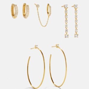 Leighton 18K Gold Earring Set - Leighton 18K Gold Earring Set
