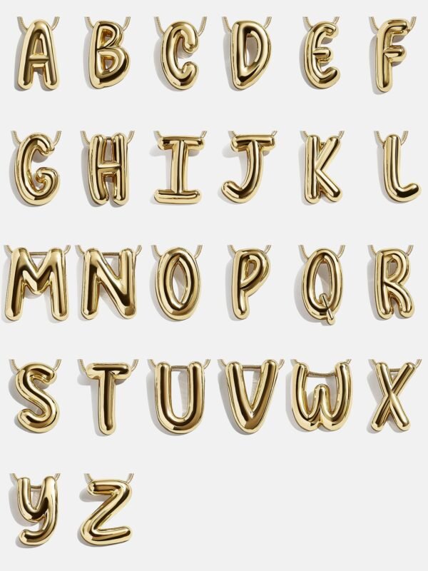 Bubble Initial Necklace