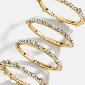 Maggie Ring Set - Gold/Pavé