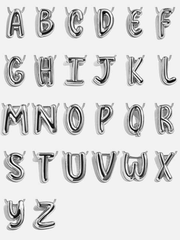 Bubble Initial Necklace