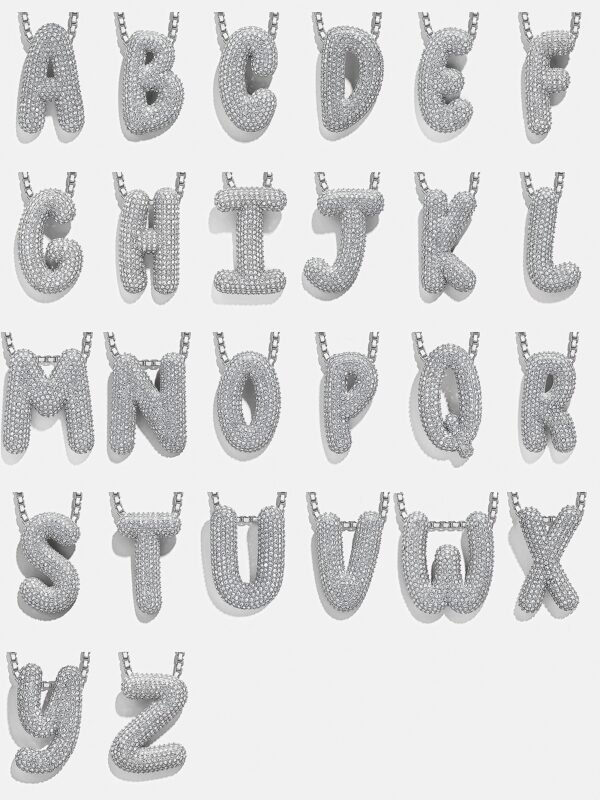 Bubble Initial Necklace