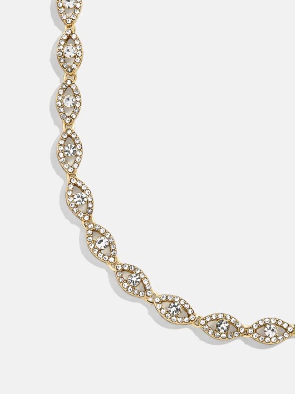 Evil Eye On Repeat Tennis Necklace - Gold/Pavé
