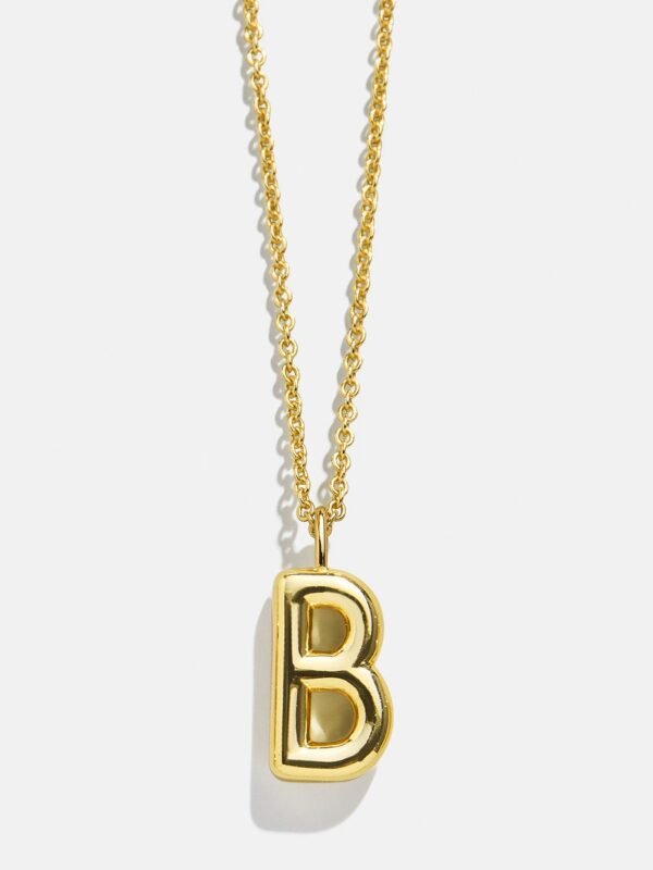Classic Gold Initial Necklace - Gold Plated Brass