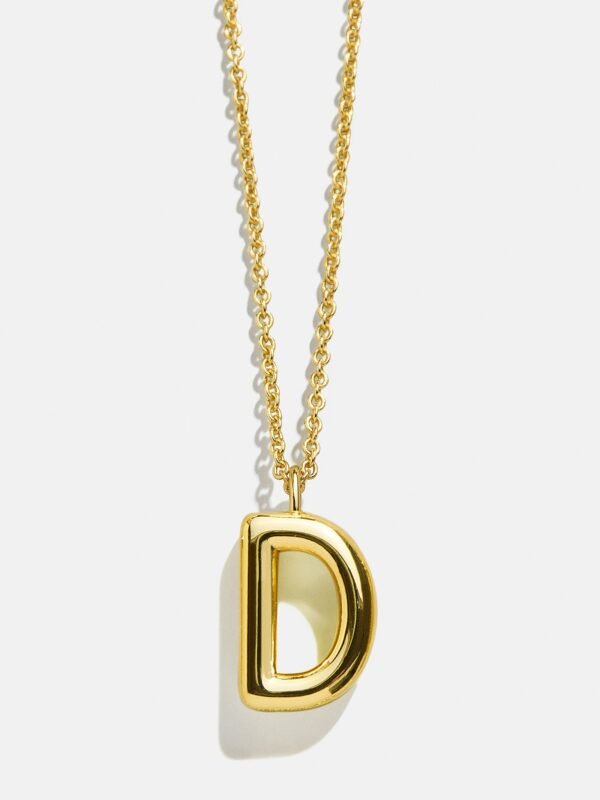 Classic Gold Initial Necklace - Gold Plated Brass