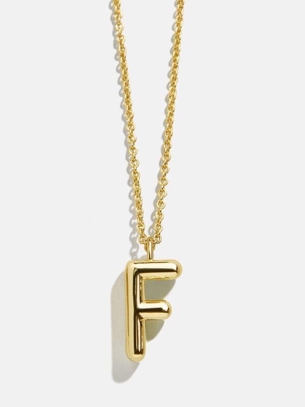 Classic Gold Initial Necklace - Gold Plated Brass