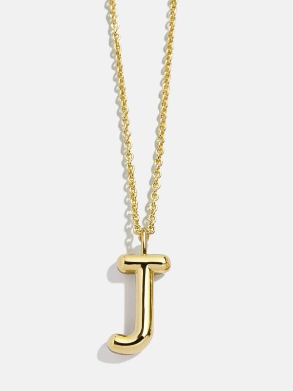 Classic Gold Initial Necklace - Gold Plated Brass
