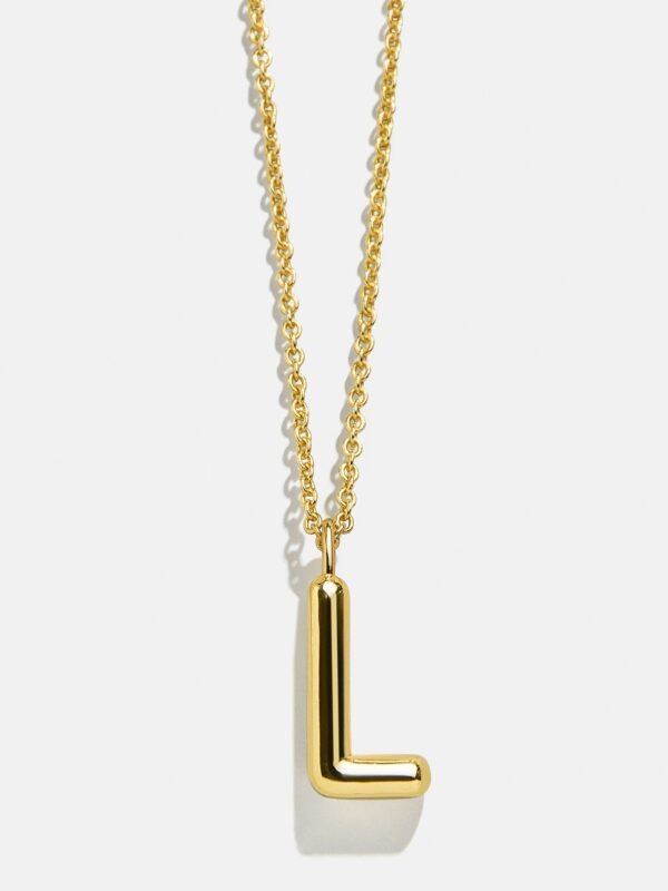 Classic Gold Initial Necklace - Gold Plated Brass