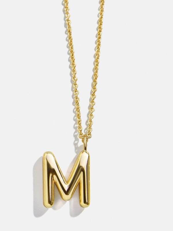 Classic Gold Initial Necklace - Gold Plated Brass