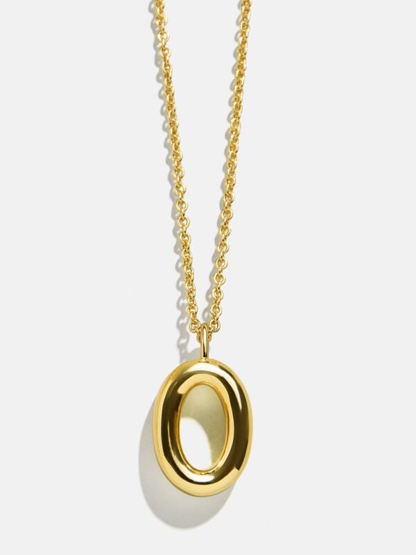 Classic Gold Initial Necklace - Gold Plated Brass