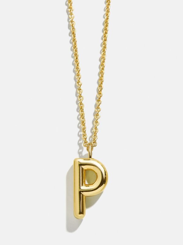 Classic Gold Initial Necklace - Gold Plated Brass