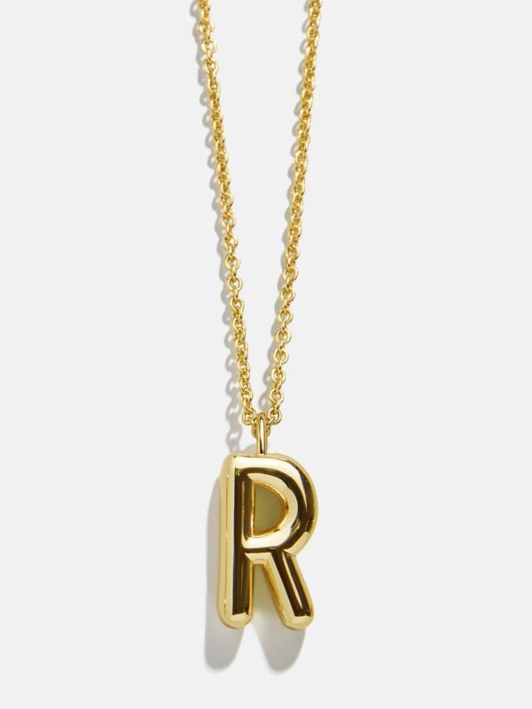 Classic Gold Initial Necklace - Gold Plated Brass