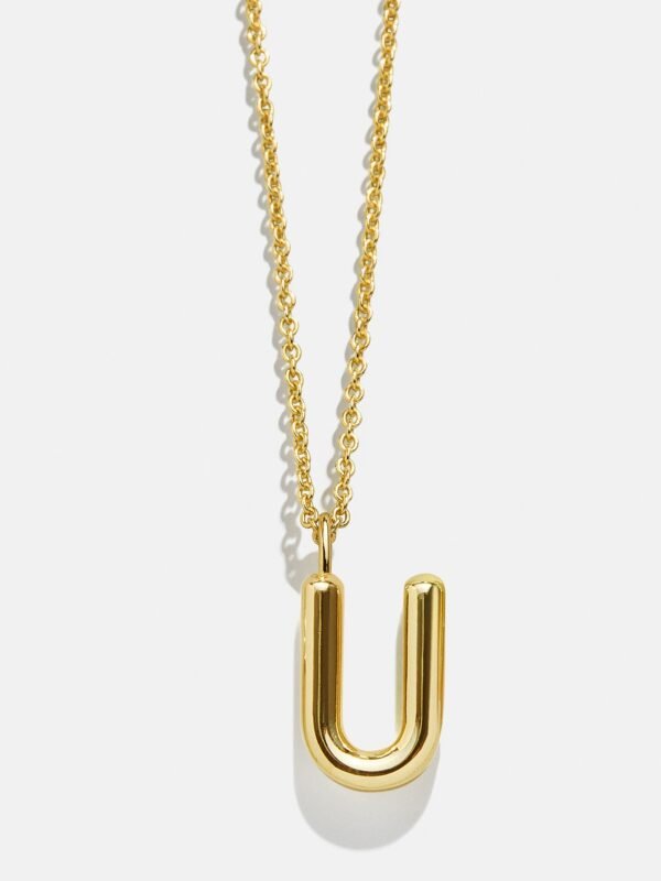 Classic Gold Initial Necklace - Gold Plated Brass