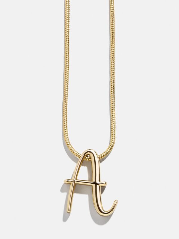 Classic Script Initial Necklace - Classic Script