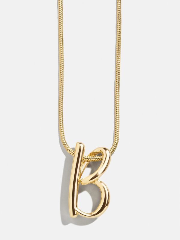 Classic Script Initial Necklace - Classic Script