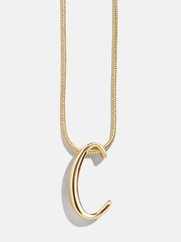 Classic Script Initial Necklace - Classic Script