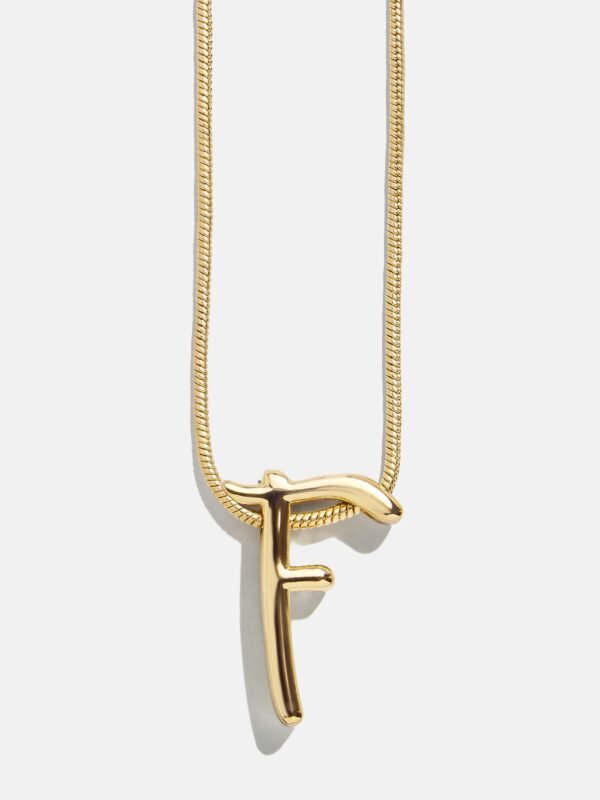 Classic Script Initial Necklace - Classic Script
