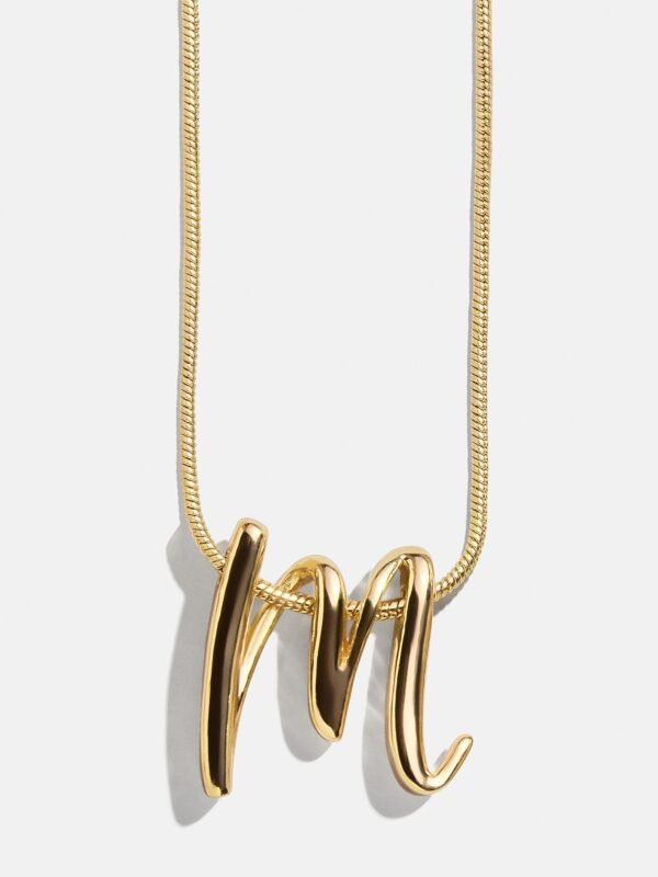 Classic Script Initial Necklace - Classic Script