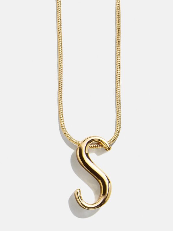 Classic Script Initial Necklace - Classic Script