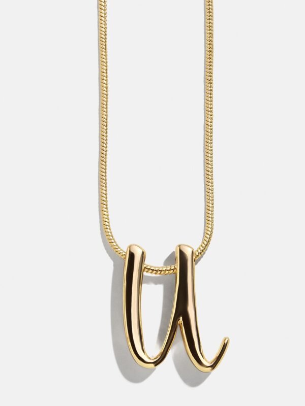 Classic Script Initial Necklace - Classic Script