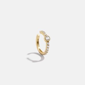 Dani 18K Gold Ear Cuff - Gold/Pavé
