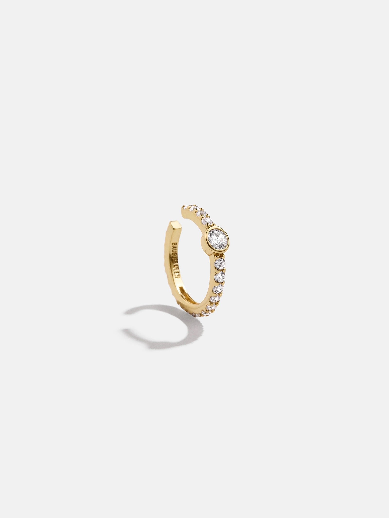 Dani 18K Gold Ear Cuff - Gold/Pavé