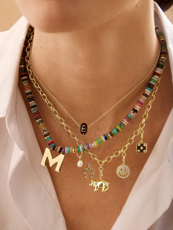 Spaced Custom Charm Necklace - Spaced Charm Necklace