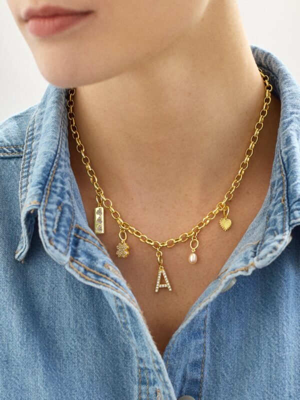 Spaced Custom Charm Necklace - Spaced Charm Necklace