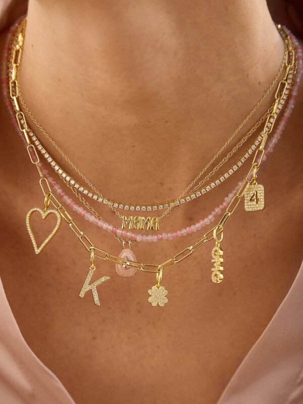 Spaced Custom Charm Necklace - Spaced Charm Necklace