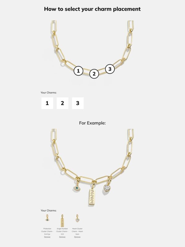 Spaced Custom Charm Necklace - Spaced Charm Necklace