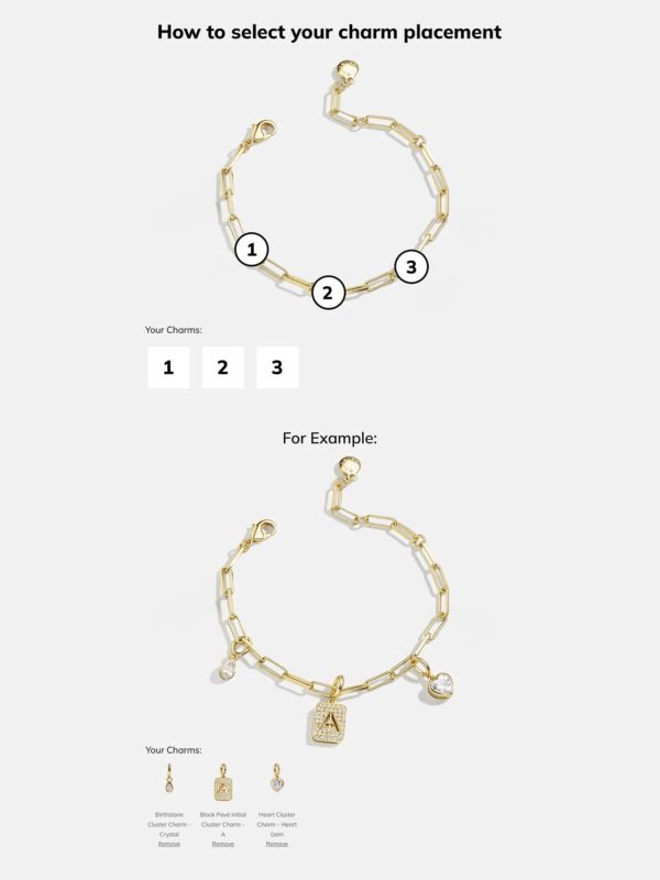 Spaced Custom Charm Bracelet - Spaced Charm Bracelet