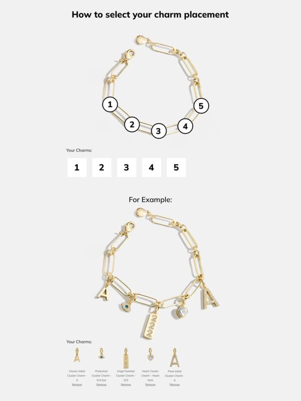 Spaced Custom Charm Bracelet - Spaced Charm Bracelet