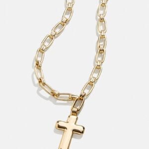 Hope Statement Cross Necklace - Bubble Cross