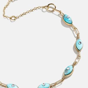 Yara Evil Eye Bracelet - Gold/Blue