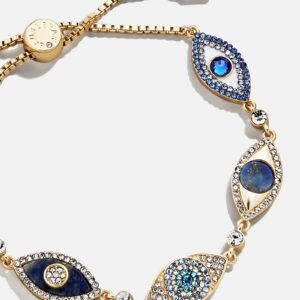 Ojo Bracelet - Gold/Blue