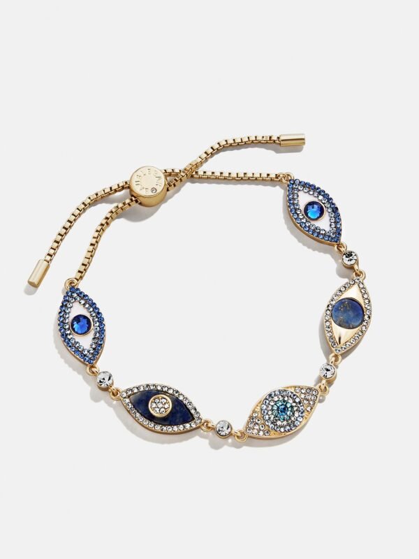 Ojo Bracelet - Gold/Blue