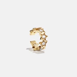 18K Gold Star Ear Cuff - Star