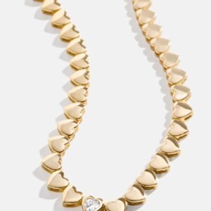 18K Gold Daphne Tennis Necklace - Gold/Pavé