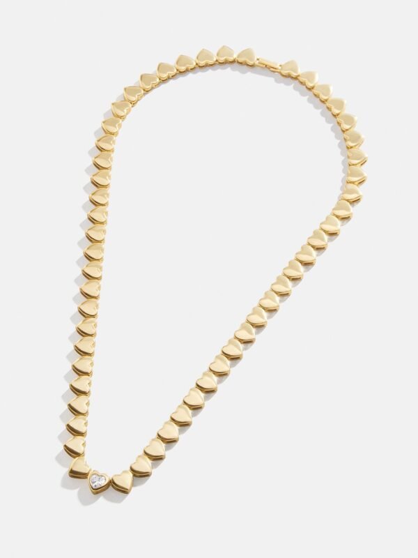 18K Gold Daphne Tennis Necklace - Gold/Pavé