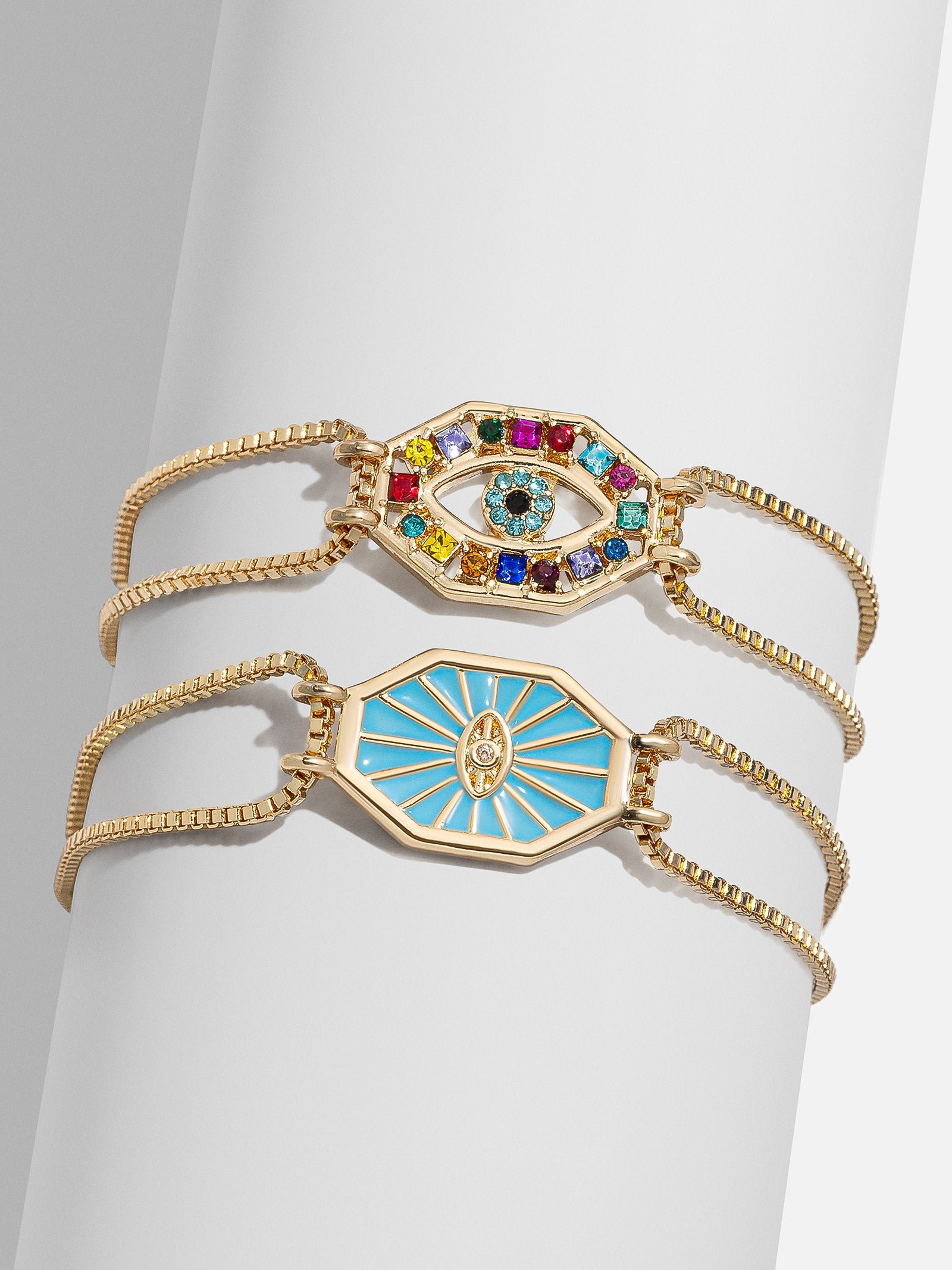 Evil Eye Reversible Bracelet - Gold/Multi
