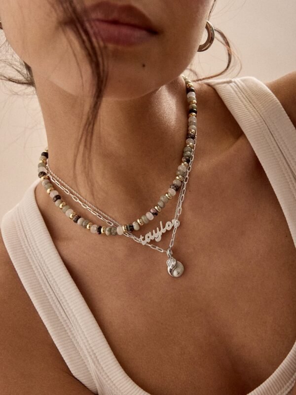 Natasha Semi-Precious Necklace - Neutral