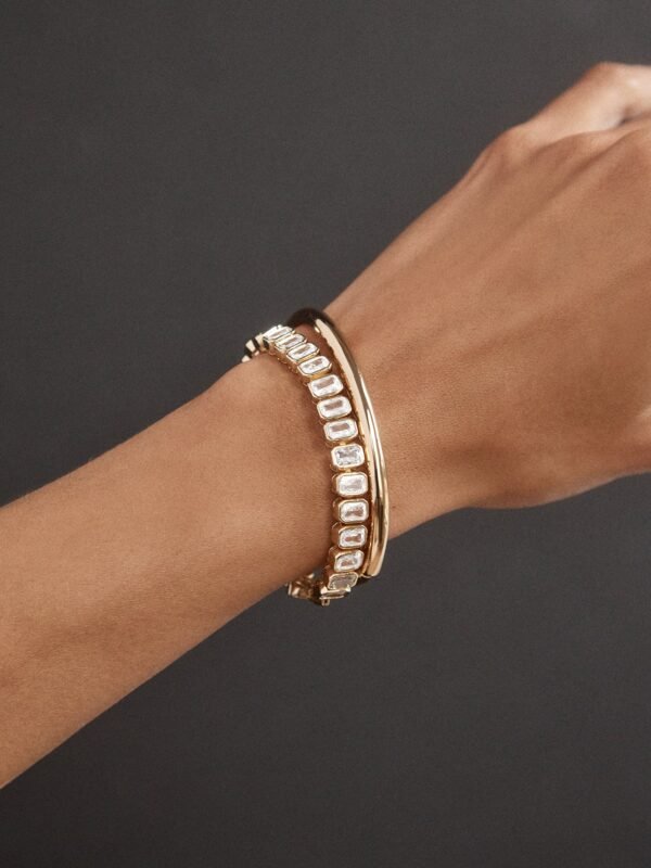 Bianca Tennis Bracelet - Emerald Bezel