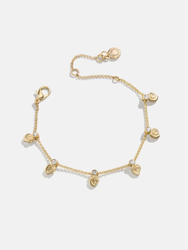 Pacifica Seashell Bracelet - Gold/Pavé