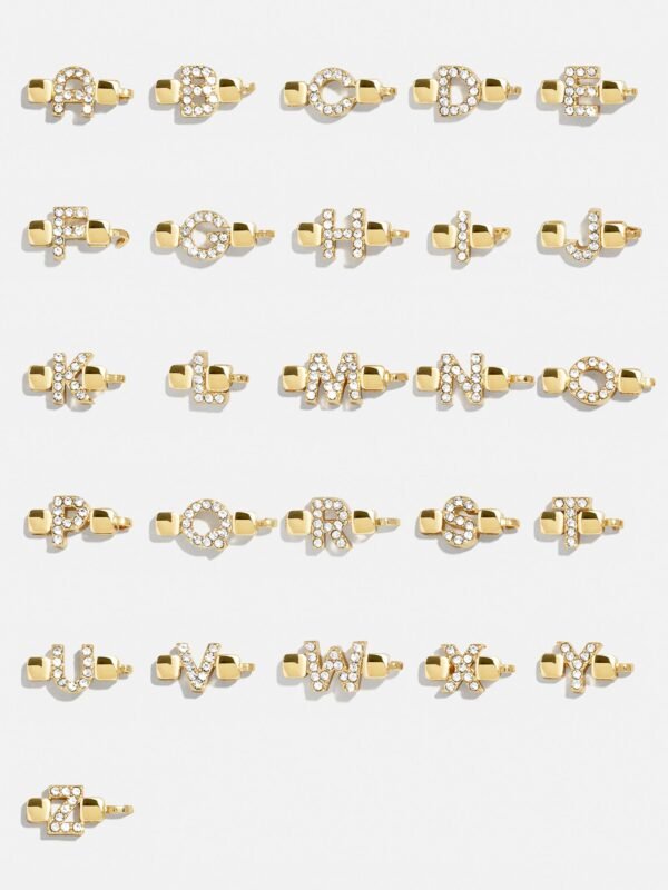 Custom Nameplate Tennis Bracelet - Gold/Pavé