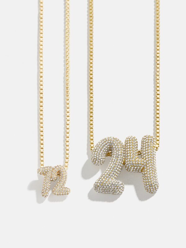 Lucky Number Bubble Necklace - Double Digits