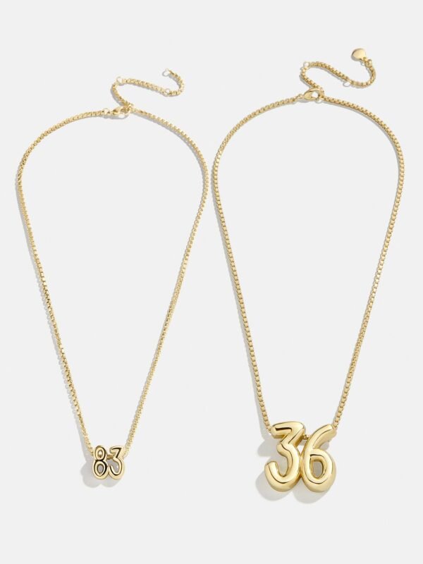Lucky Number Bubble Necklace - Double Digits