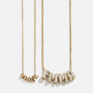 Bubble Letter Custom Necklace - Small Bubble Letter