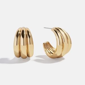 Gina Hoop Earrings - Gold