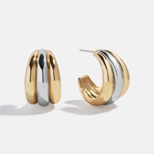 Gina Hoop Earrings - Gold/Silver