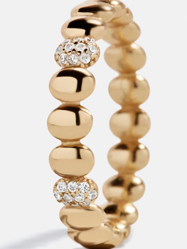 Alyssa 18K Gold Ring - Gold/Pavé