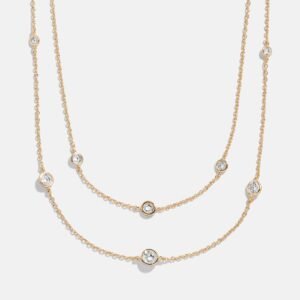 Cierra 18K Gold Layered Necklace - Gold/Pavé